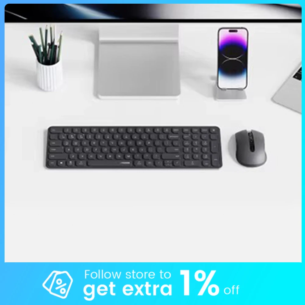 Rapoo 9350S Keyboard Three Modes 366g Long Battery Life Low Delay Keyboards 5.3mm Ultra-slim Body Pc Accessories Gifts