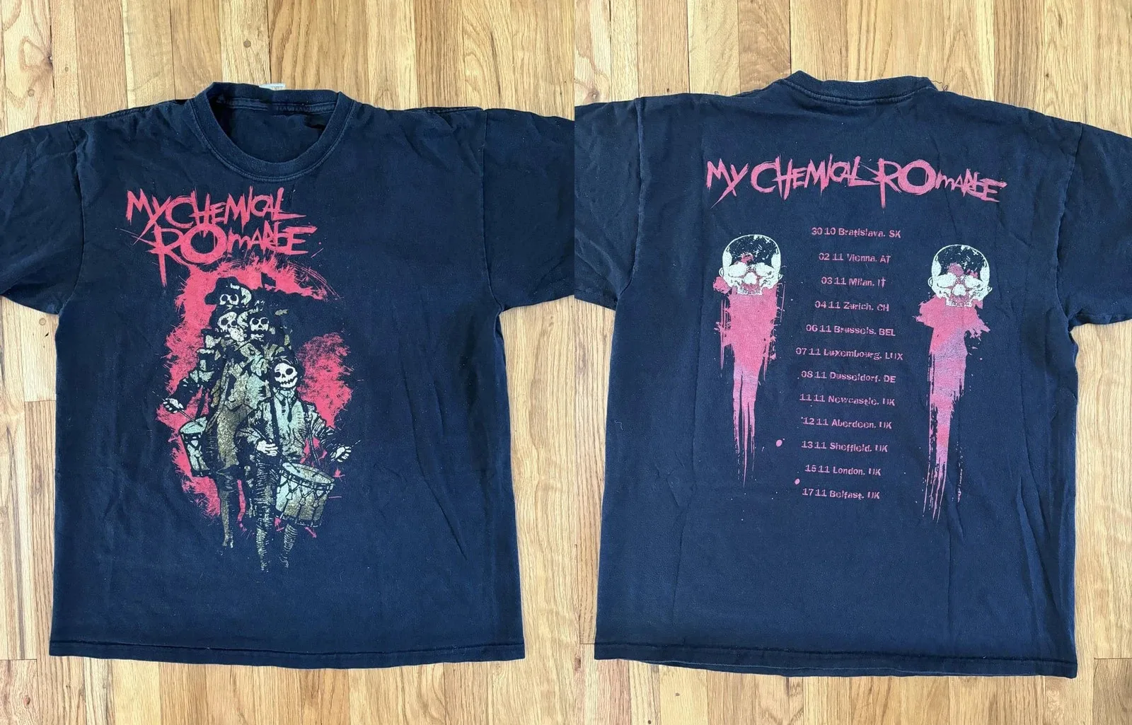 НОВАЯ футболка My Chemical Romance MCR Projekt Revolution 2007 Tour