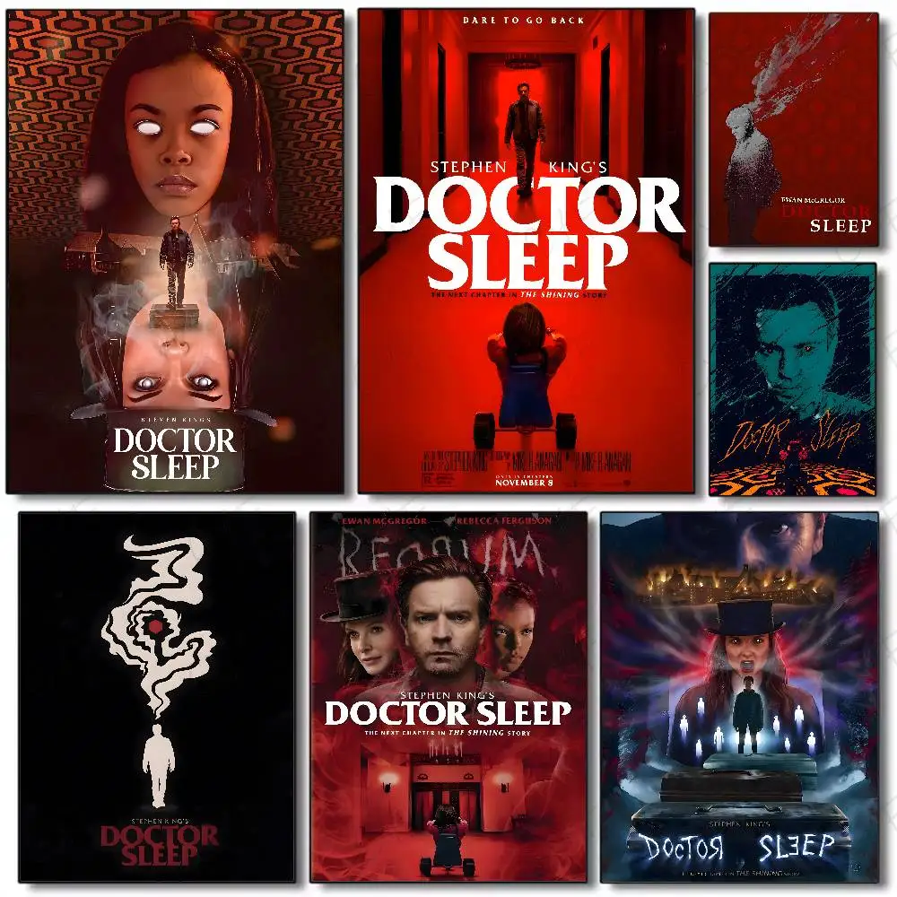 ملصق فني للنوم على شكل دكتور من فيلم إثارة مع مطبوعات لتزيين غرفة النوم وغرفة المعيشة