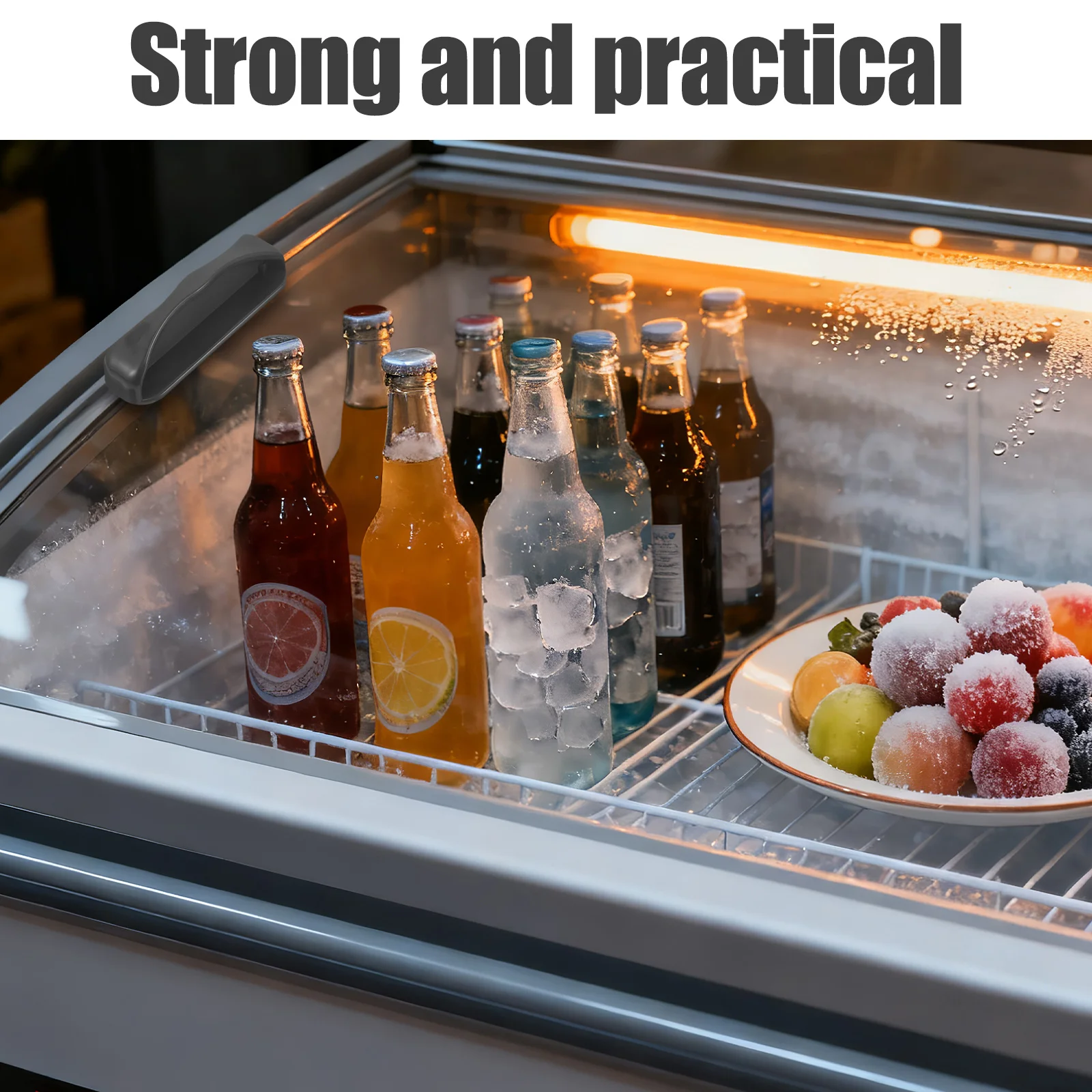 

Freezer Door Handle Replacement Heavy Duty Plastic for Refrigerator Commercial Cooler Pull Handle Anti-Slip Grip Fridge