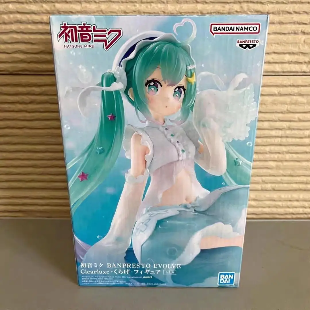 Original Furyu Hatsune Miku Anime Miku Bellflower Noodle Stopper Figure  Action Figurine Toys PVC Model Figuarts Decoration