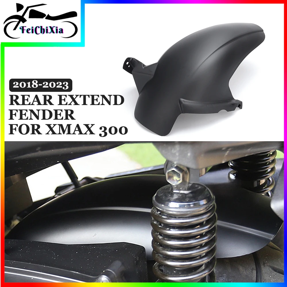 New Motorcycle Rear Mudguard Extension Fender For YAMAHA X-MAX 300 XMAX300 X-MAX300 XMAX 300 2018 - 2023 2022 2021 2020 2019