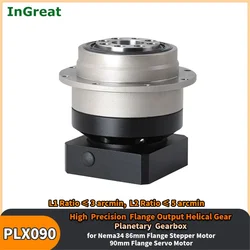 Disk Output Reducer Planetary Gearbox Helical Gear Nema34 Stepper Motor Gear Reducer Flange Output 750W 1KW Servo Motor Gearbox