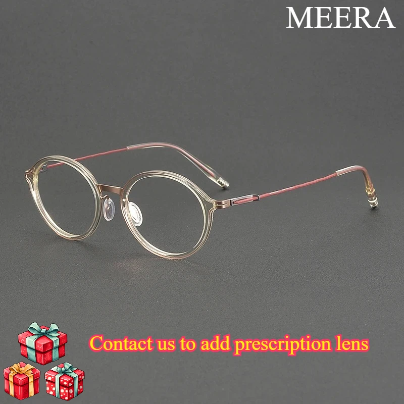 2026 High quality Spectacles Screwless Eyeglasses Men Women Acetate Titanium Optical Glasses Frame Suitable for daily commuting