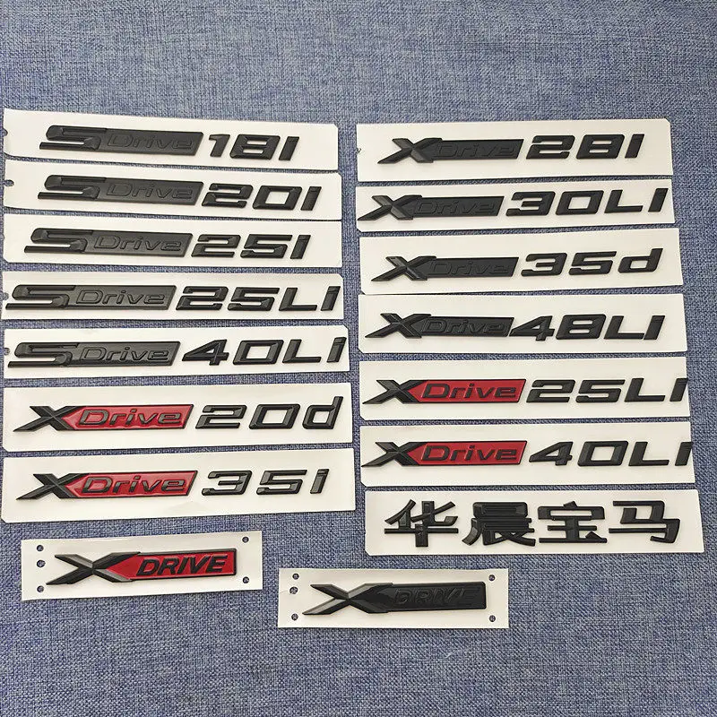 Наклейка-эмблема на багажник автомобиля для X1, X2, X3, X4, X5, X6, X7, SDrive 18i, 20i, 25i, 40i, 18Li, 50i, XDrive 20d, 25d, 30d, 35d, задние аксессуары