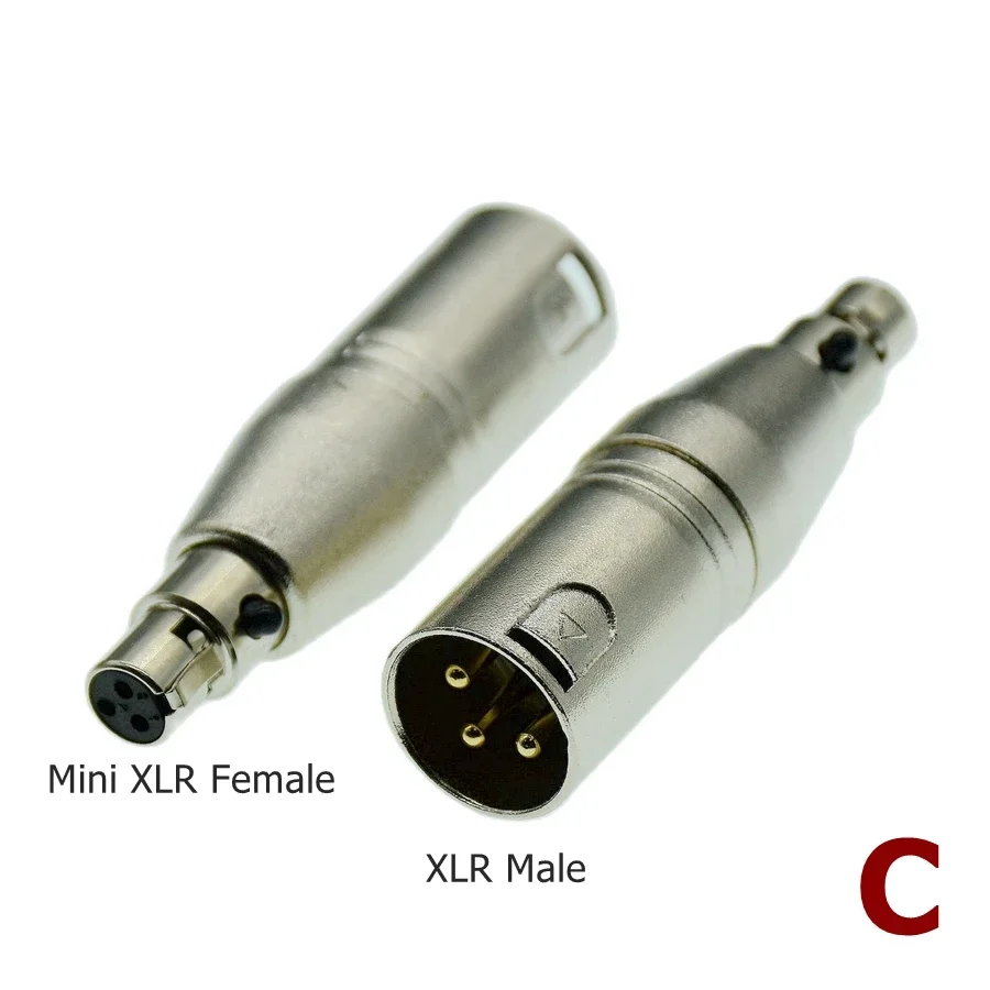 XLR 3 Pin Male Female Jack to 3.5mm 1/8\