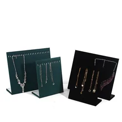 Necklace bracelet display rack jewelry storage jewelry display storage velvet necklace board jewelry props
