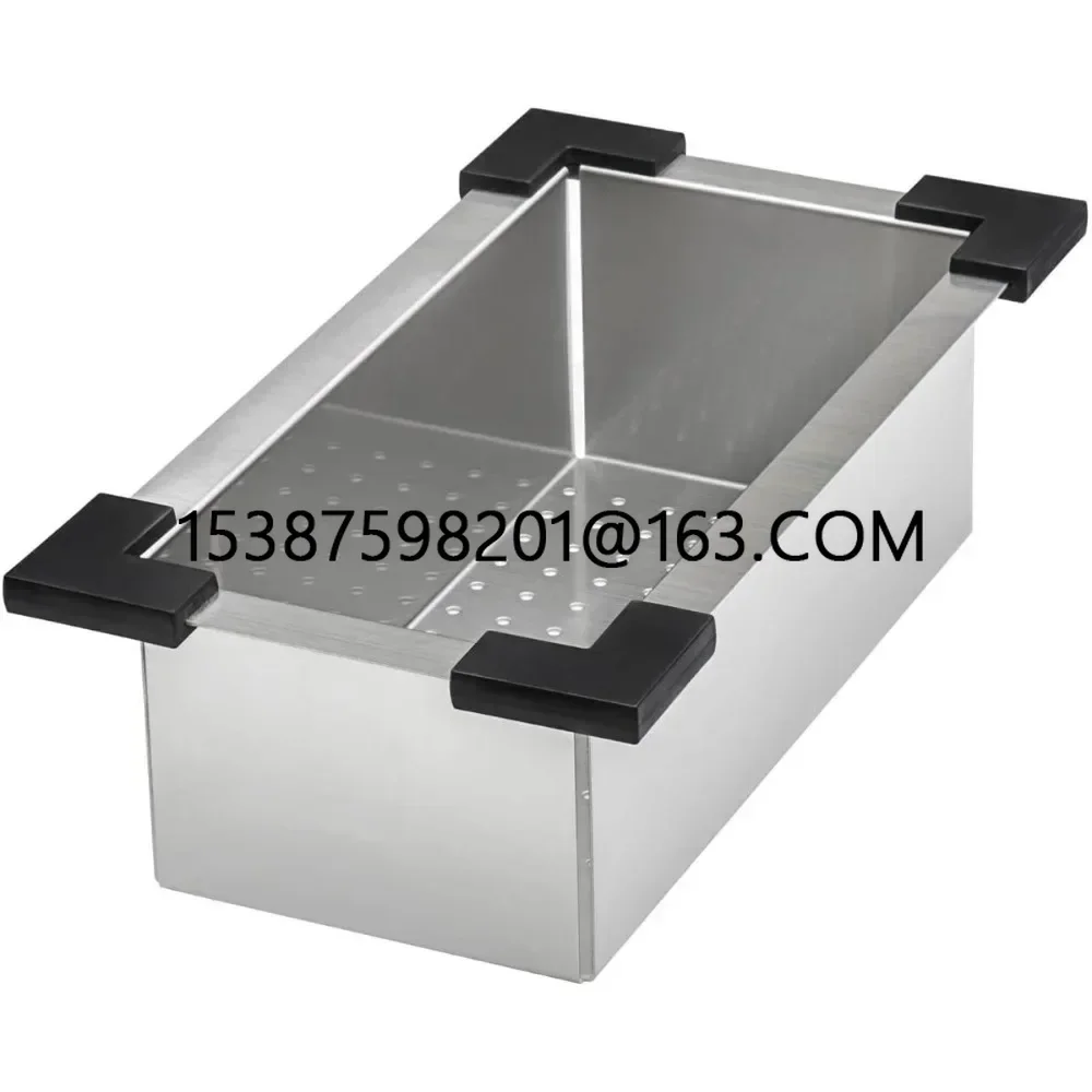 Undermount wastafel dapur LED 45 inci, stasiun kerja 16 Gauge Stainless Steel - RVH8333