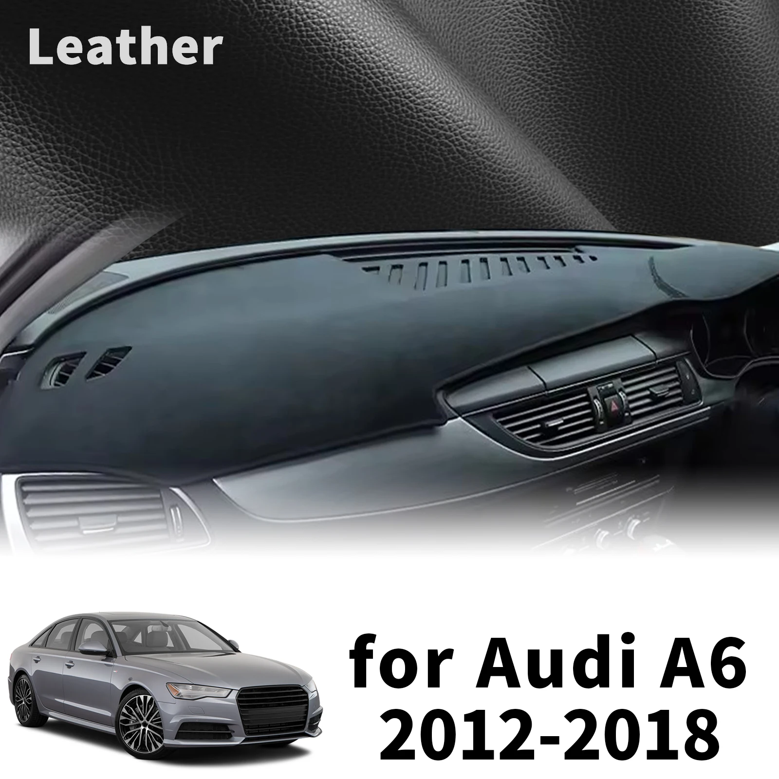 

for Audi A6 2018 2017 2016 2015-2012 C7 High Quality Dashboard Cover Dashmat Sunshade Anti‑UV Protector Dash Mat Pad Accessories