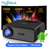 ThundeaL Full HD 1080P Projector Video 3D Proyector Big Screen TD97 Pro TD97Pro Projector Home Theater 4K Cinema Phone Beamer