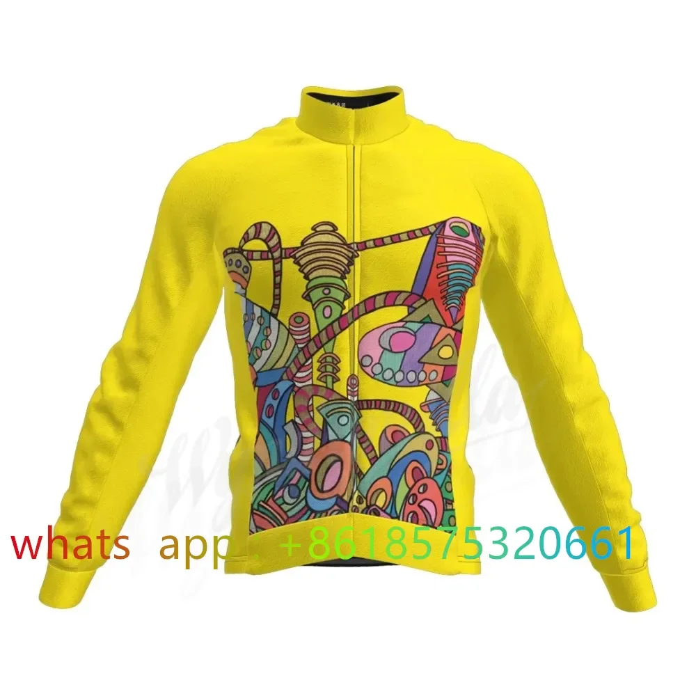 

2023 Lente Herfst Heren Lange Mouw Wielertrui Outdoor Fiets Mtb Dunne Jas Racefiets Sportkleding Nieuwe Maillot Ciclismo