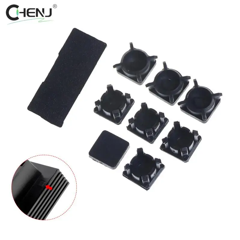 1 Set Rubber Feet&Plastic Button Screw Cap Cover Replacement Set For PS3 Slim 2000 3000 For Playstation 3 Controller