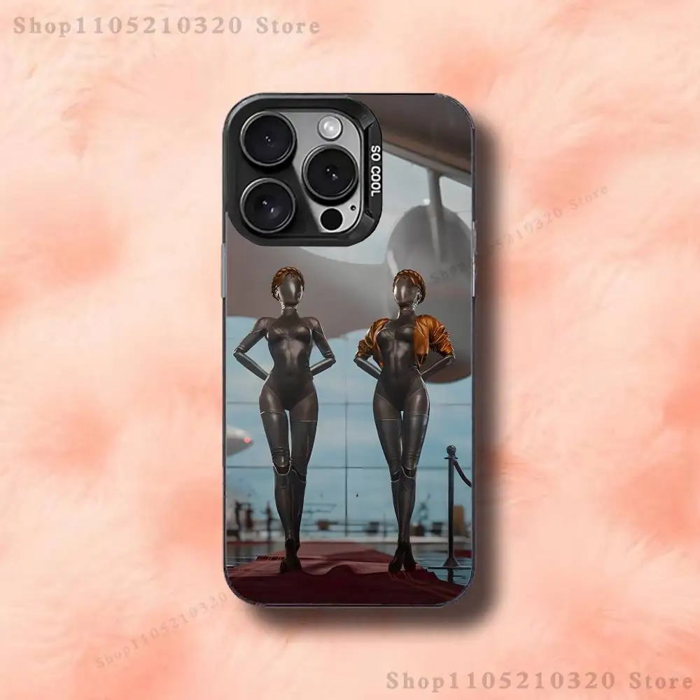 حافظة هاتف Game A-Atomic H-Heart لهاتف iPhone 17,16,15,14,13,12,11,Pro,Max,Plus,E,Air,Mini Black Tpu #3