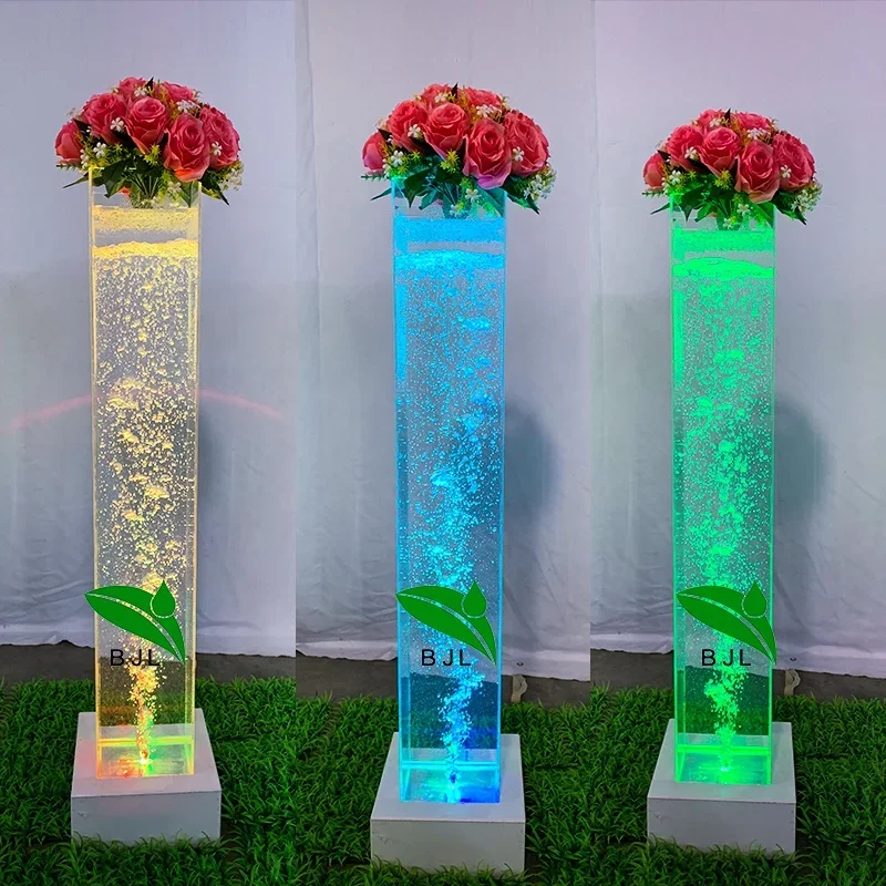 indoor LED acrylic water bubble column lamp home decor