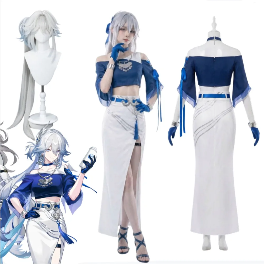 

Honkai: Star Rail ChaPanda Collaboration Yao Guang Cosplay Full Set with Glove Accessories Women Game Halloween Comic Con Outfit