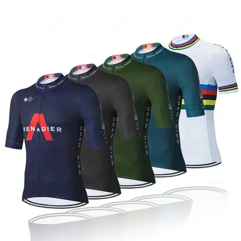 Men Cycling Clothing Ineos Grenadier Short Sleeve Ropa Ciclismo Summer Cycling Jersey Triathlon Bike Jerseys Uniform Cycling Kit
