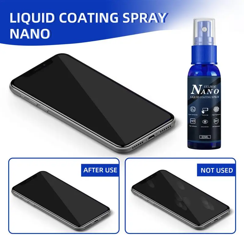 30ml Liquid Glass Screen Protector Spray For IPhone ForXiaomi Nano Coating Protective Film Anti-Fingerprint Smart Phone Film