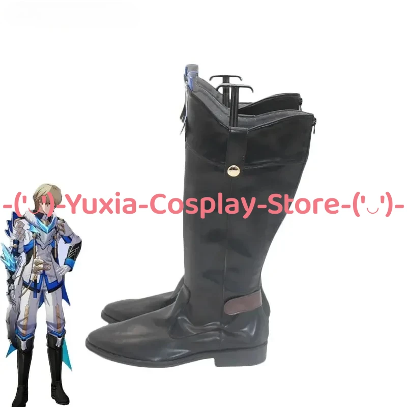 ユシアコスプレ！ Honkai スターレール ゲパルト ランドー コスプレ靴 ゲームキャラクター小道具 PU レザーブーツ ハロウィン カーニバル パーティー コスチューム