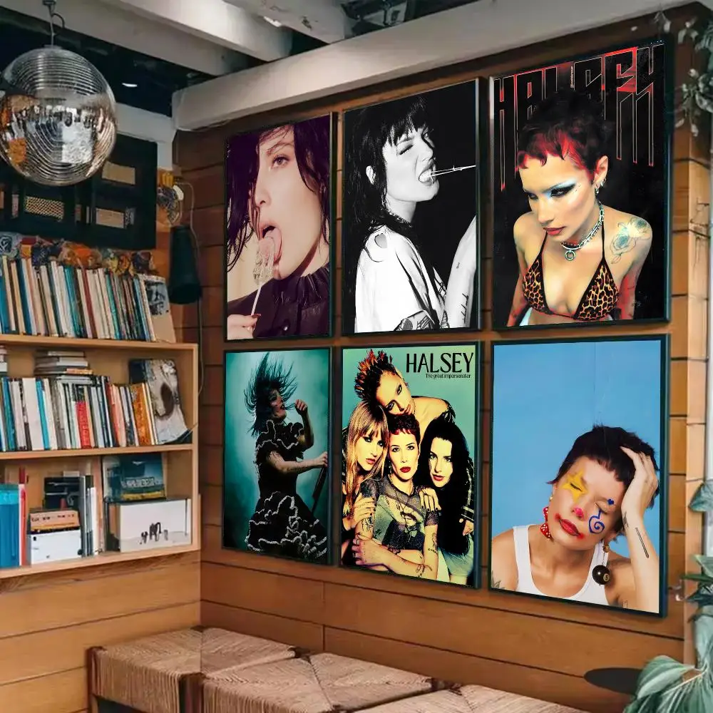 Singer H-Halsey Poster Sticky Painting Prints Wall Art Waterproof Home Living Bed Room Bar Cafe Aesthetic Decor