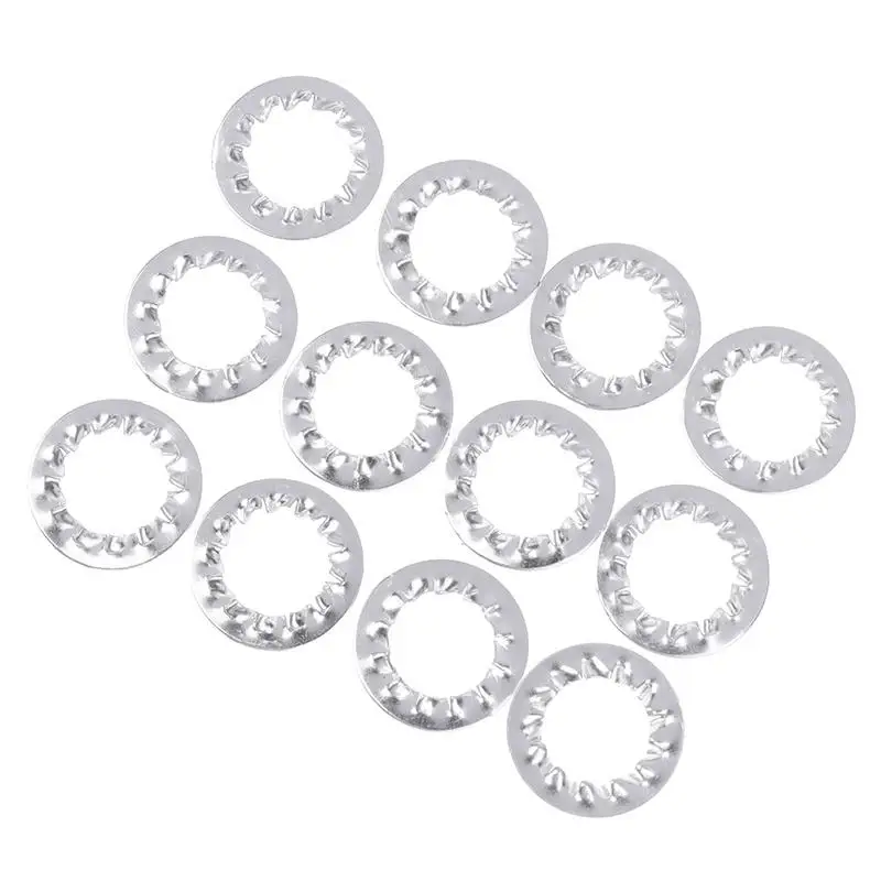 200 قطعة لتجميع المصابيح غسالات مسننة لتركيبات الإضاءة/حلول تثبيت مضاد للانزلاق/مكونات رقائق الفواصل المعدنية