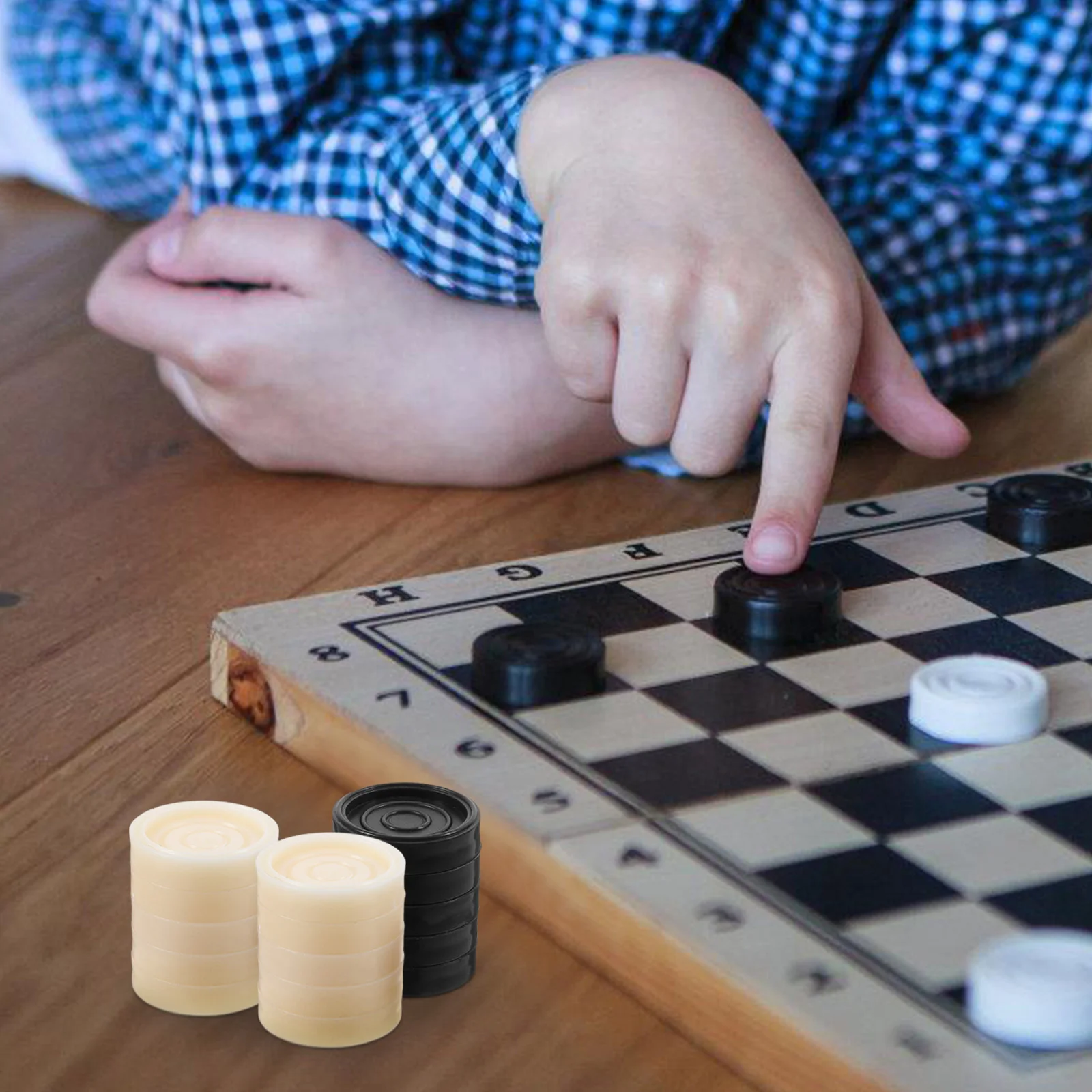 24 قطعة من القطع البلاستيكية لعبة الداما ملحقات الشطرنج لوحة مستديرة الرموز لاستبدال مجموعات الداما المنزلية #3