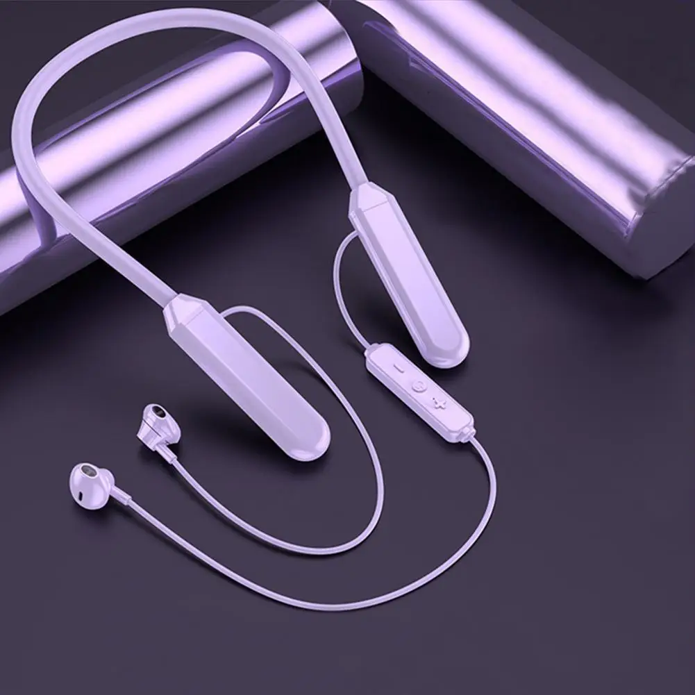 Наушники с шейным ободом, магнитные, длительный режим ожидания, двойная батарея, Беспроводная Bluetooth-совместимая Спортивная игровая гарнитура для вождения