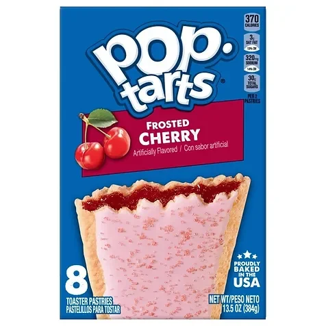 Pop Tarts  Frosted Cherry Net Wt/ Peso Neto 13.5 OZ (384g)