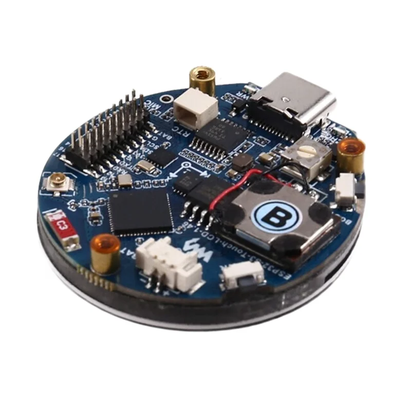 لوحة تطوير الدردشة الصوتية Xiaozhi Deepseek AI ESP32 S3 مصنوعة بشكل جيد والتي تتميز بشاشة LCD مقاس 1.46 بوصة ومنافذ متعددة الوظائف LVGL