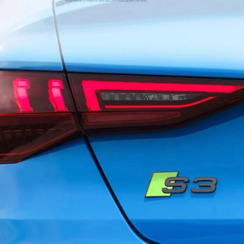 Neues ABS-Emblem-Aufkleber für die Heckklappe des Autos für Audi A4 B8 B6 B9 B7 A3 8P 8V 8L A6 C7 S3 S4 S5 S6 S7 RS Dekor-Zubehör.