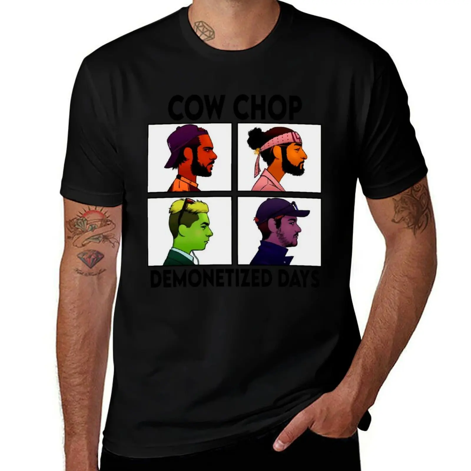 cow chop Demonetized Days (2) T-Shirt Casual Basic Street Style T-Shirt