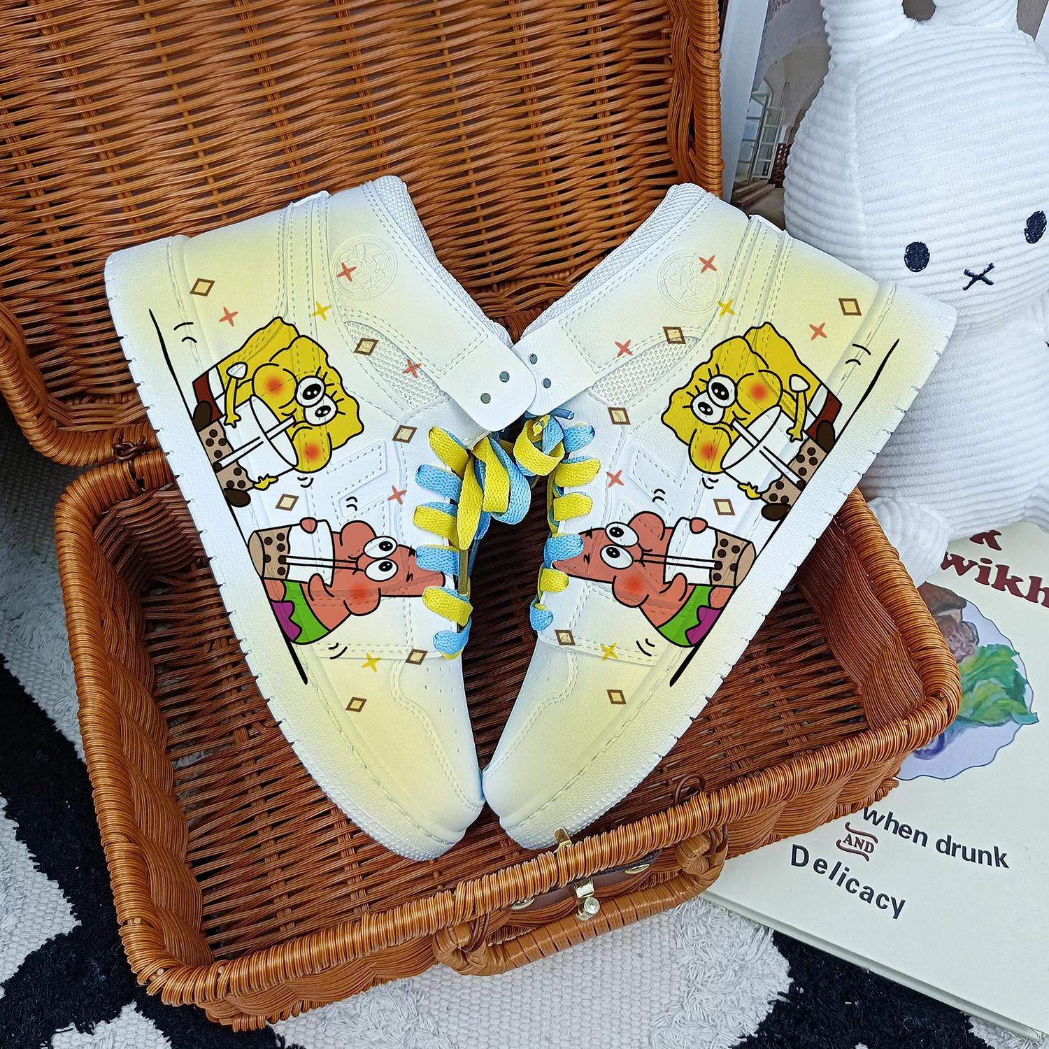 Oryginalne nowe kreskówka SpongeBob SquarePants cute princess Casual buty miękkie sportowe buty dla prezent dla dziewczyny ue rozmiar 35-44