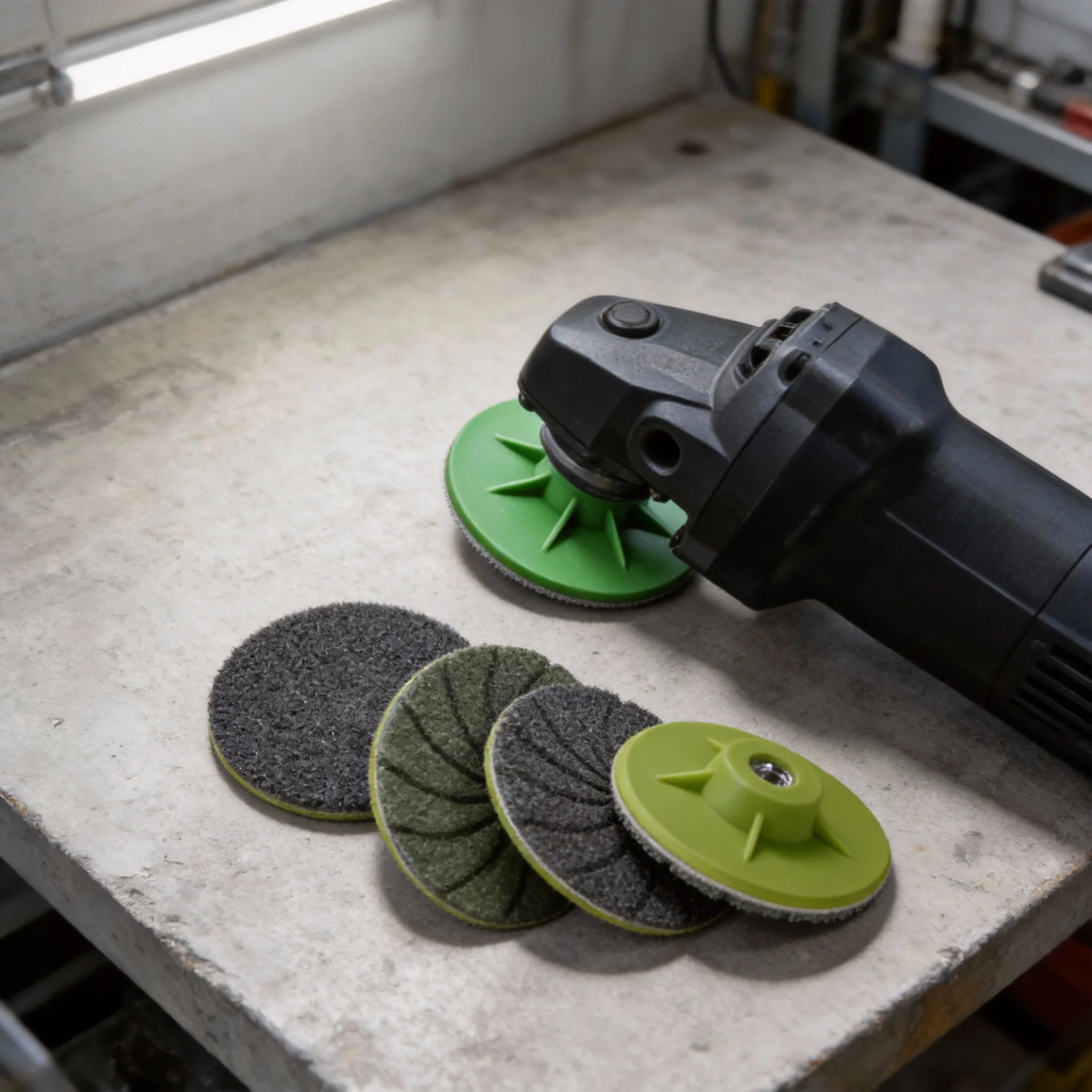 Integrated Grinding Disc All-in-One Edge Polishing Disc With M10 Threaded Desig Angle Grinder Sand Pad For Tiles Stone Metal