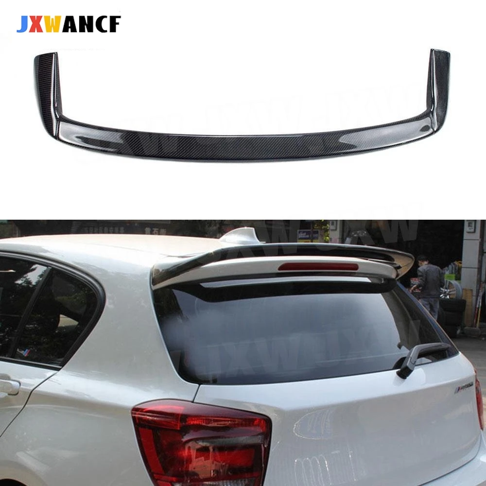 

JXWANCF Carbon Fiber Rear Roof Spoiler For BMW 1 Series F20 116i 120i 118i M135i 2012-2018 Rear Roof Wing Spoiler FRP
