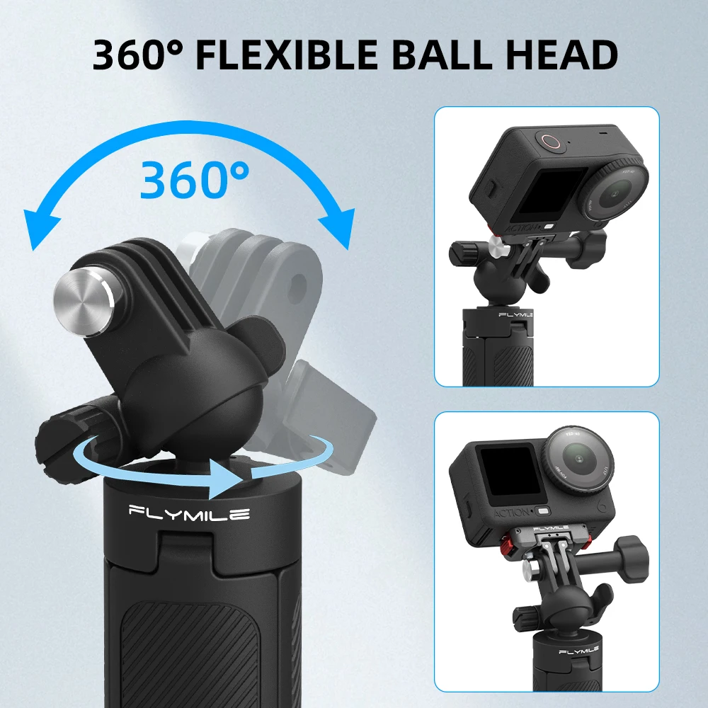 Flymile Selfie-Stick Stativ Verlängerungsstange für DJI Action 6/OSMO 360/Insta360 Ace Pro/Gopro Video-Erstellungs-Zubehör – Detail 7
