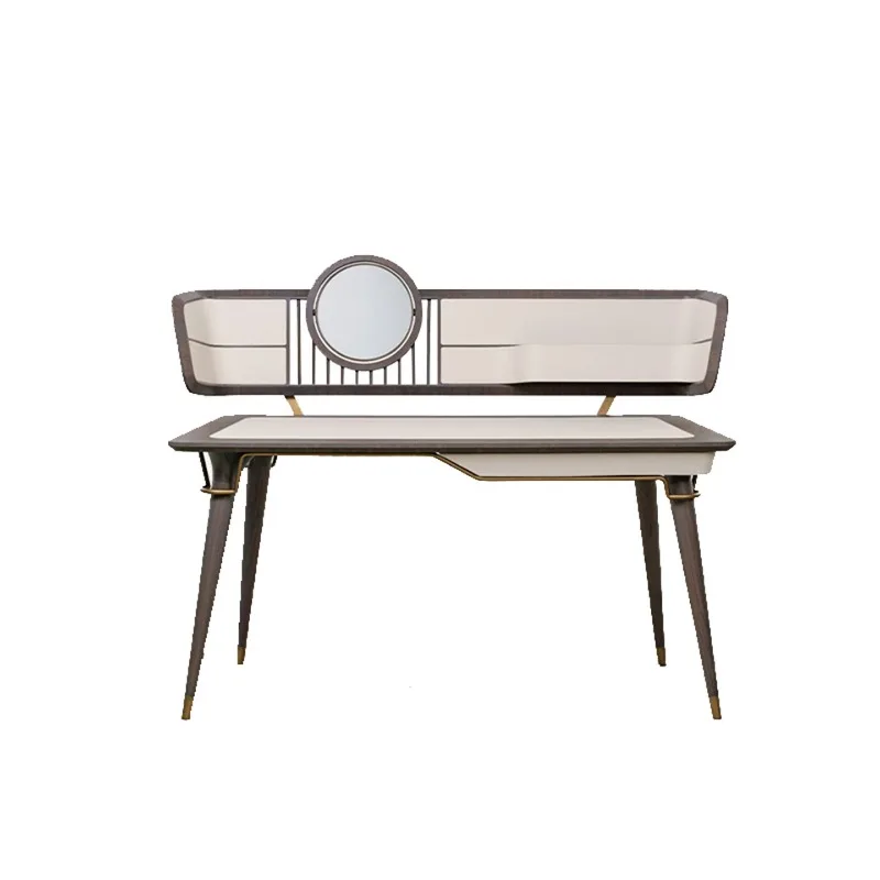 

Walnut Dresser with Makeup Mirror Bedroom Modern Premium