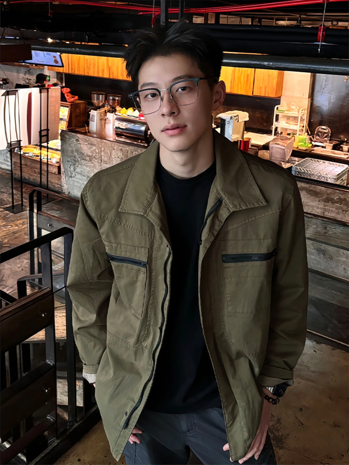 

Мужская винтажная верхняя одежда CleanFit в стиле ретро Barn Sle ort Flight Jaet ранней осени, устойчивая к ветру в повседневной жизни