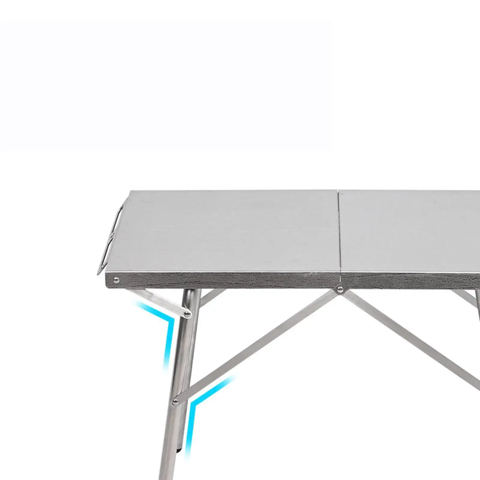 Folding Table Outdoor Furniture with Carry Handle Heavy Duty Fold in Half