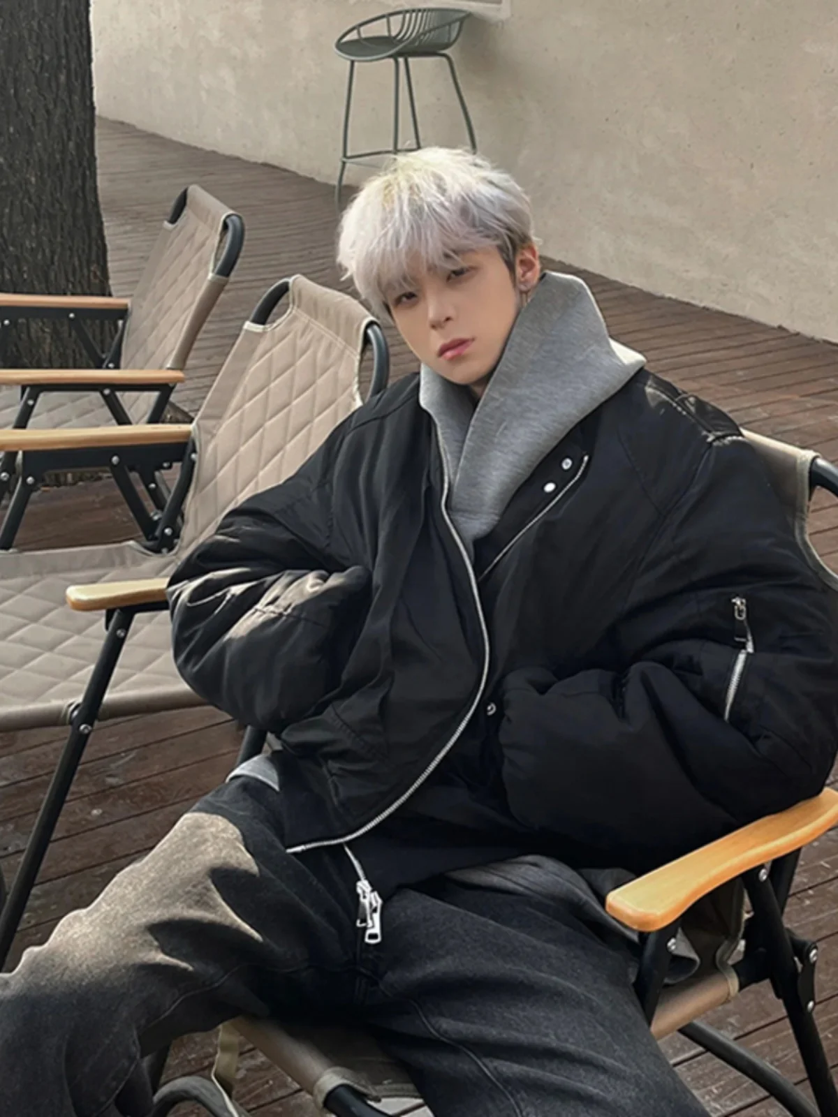 

Мужская куртка Bla Pilot Jaet на весну-осень, в американском уличном стиле, молодежная, бейсбольная, с застежкой-молнией, длинный рукав.