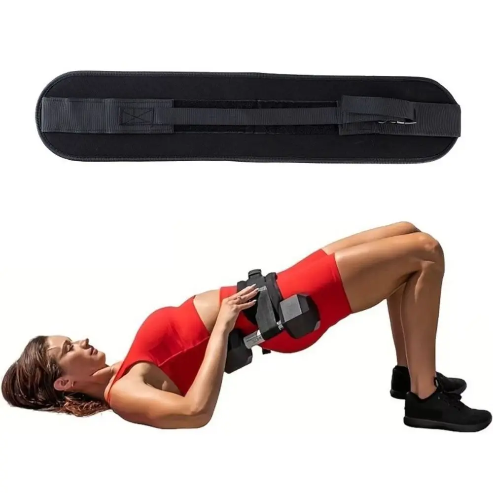 

Non Slip Dumbbell Weight Belt Adjustable Weight-Bearing Hip Thrust Belt Ergonomic Design Wear-resistance Glute Bridge Pad
