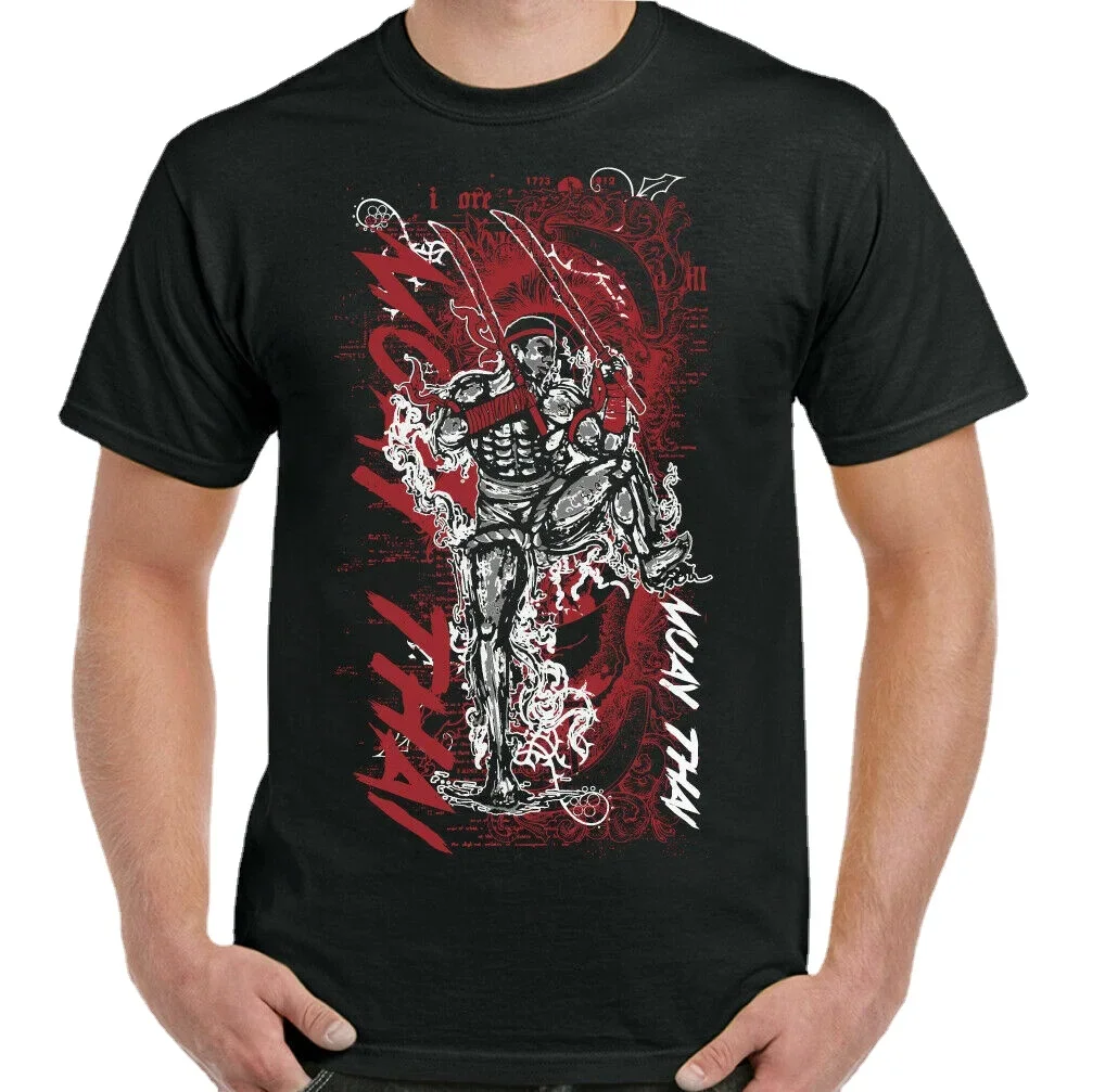 Muay Thai MMA Martial Arts Thailand Training Top Fitness T-Shirt. Summer Cotton O-Neck Short Sleeve Mens T Shirt New S-3XL