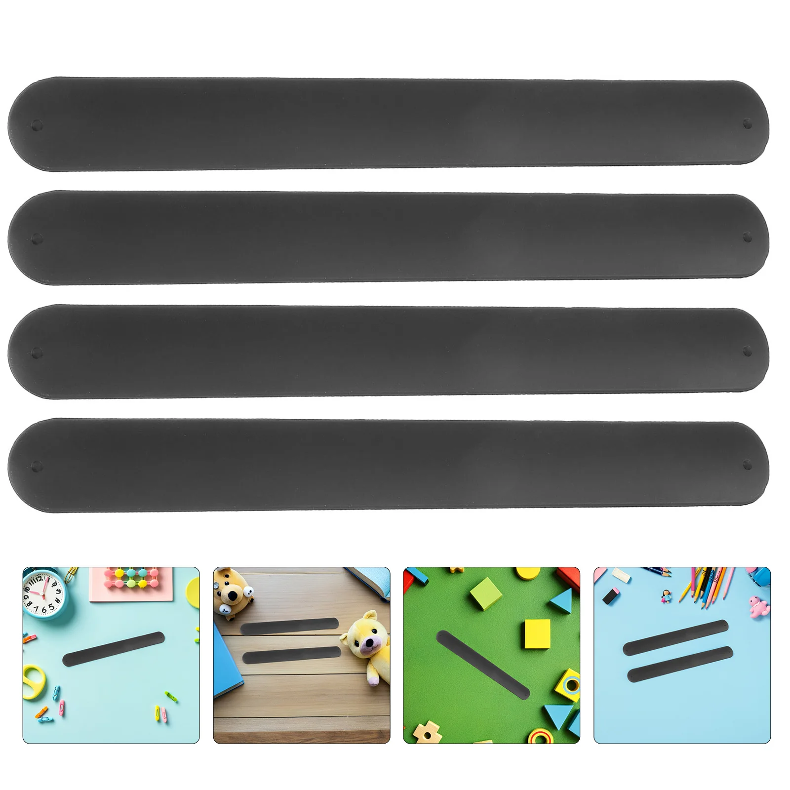 

18pcs Silicone Slap Bracelets Bulk Blank Wrist Bands For Adults Lightweight Elastic Snap Bracelet Diy Party Favors School