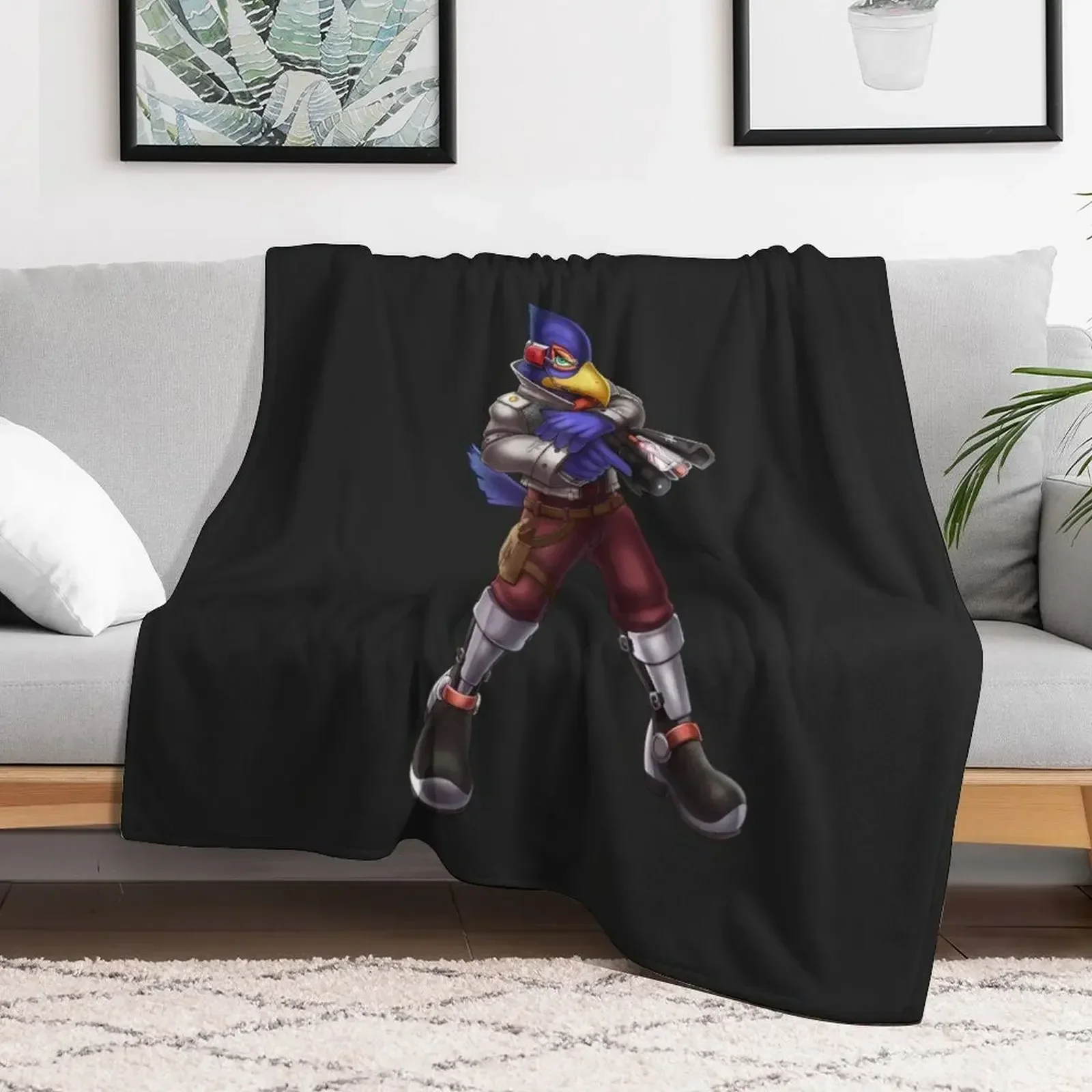 

Falco Throw Blanket wednesday Cute Plaid Flannel Blankets