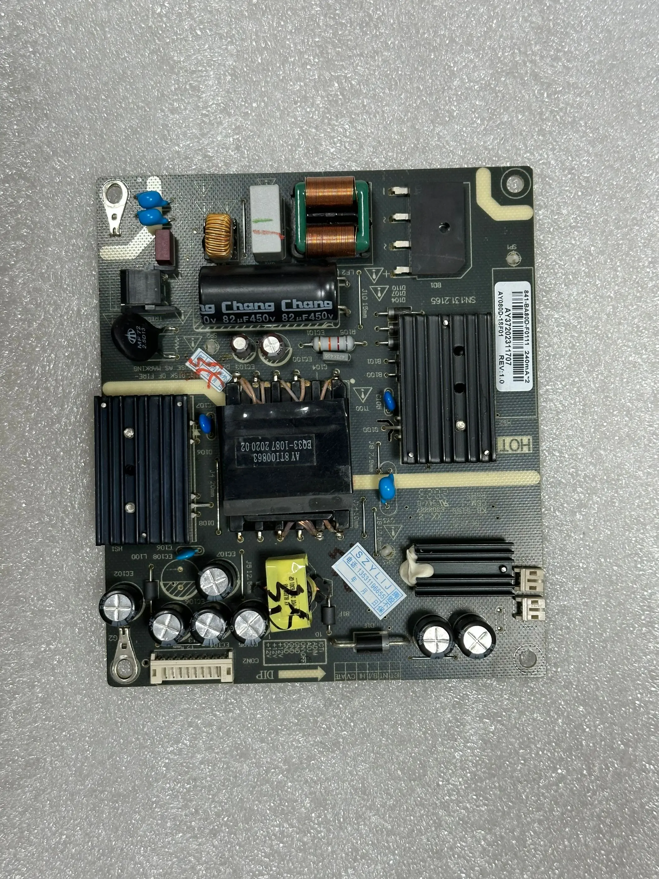 

for XMMNT27HQ power board AY080D-1SF01 KB-5150 rev 1.0