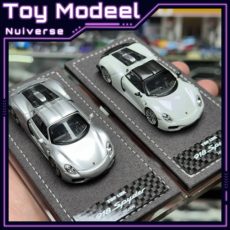 

Коллекционная масштабная модель автомобиля Top Lux TL Porsche 918 Spyder 1:64, высокодетализированная, реалистичная, из литого металла, идеальный подарок