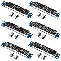 8-Digit 7 Segment MAX7219 Digital Segment Module, Seven Section 8 Bit LED Display Tube for MCU/51/AVR/STM32 for Raspberry Pi ESP