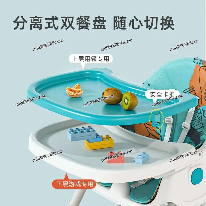 Adjustable Dining Chair, Dining Chair Household Portable Children's Table Folding Dining Table