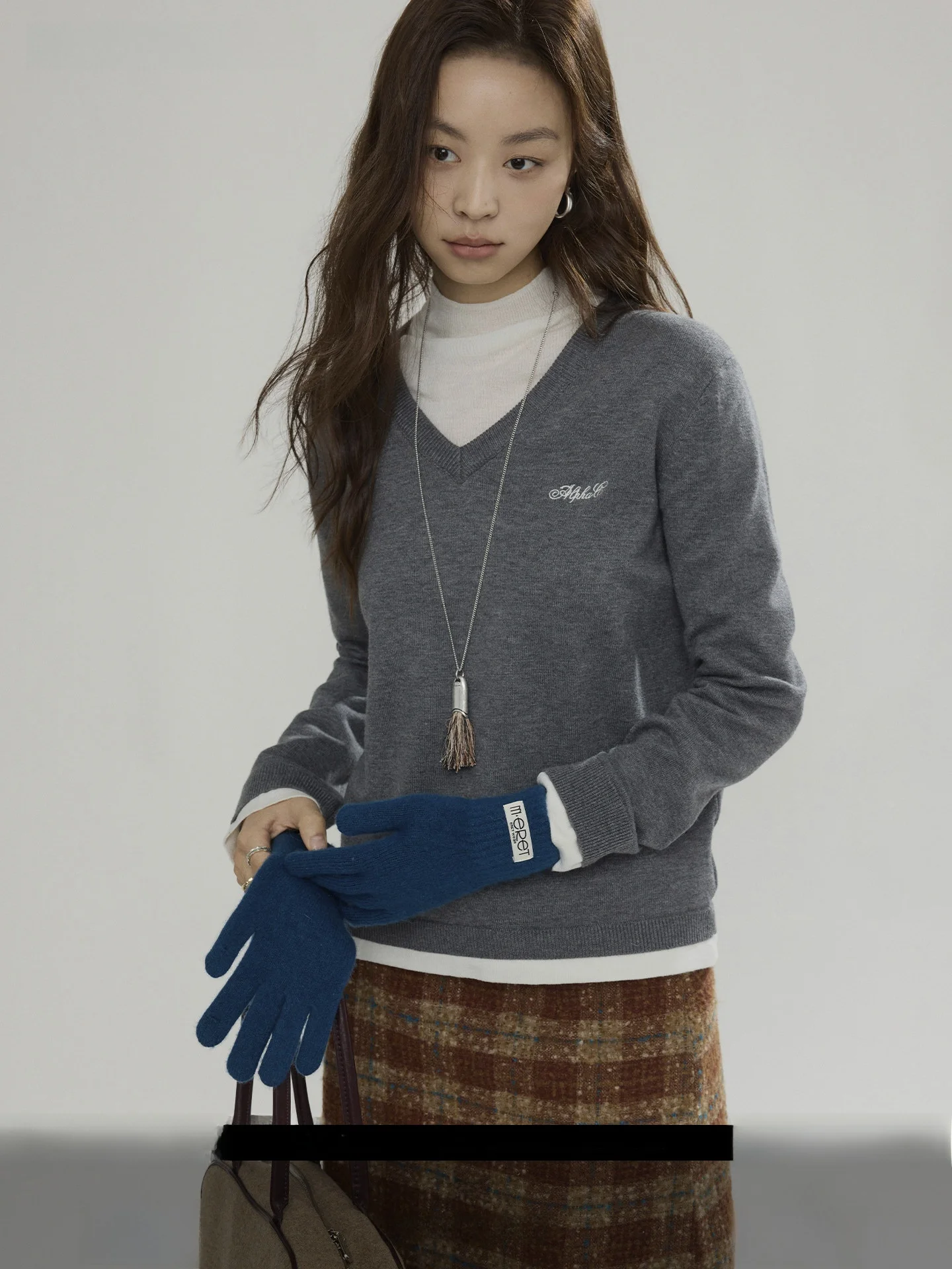 

Повседневный женский вязаный свитер с эффектом двухслойности, свободный крой, зимняя новинка, высокое качество, полиэстер