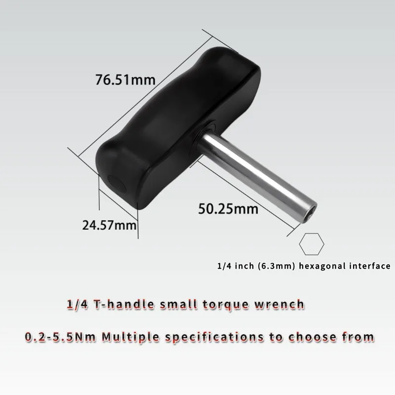 WISRETEC T-Handle Fixed Torque Wrench Bike Spanner Repair Tools CNC Blade Precise Tightening Torque Detection