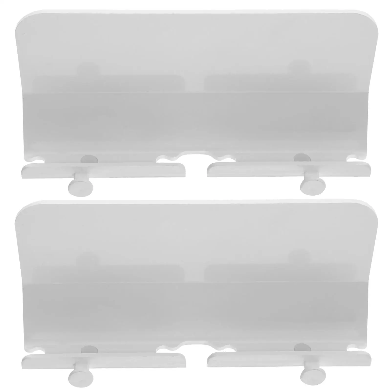 

2 Pcs Wall Mobile Phone Holder Bedside Cell Mount Charging Stand White Organizer for Shelf