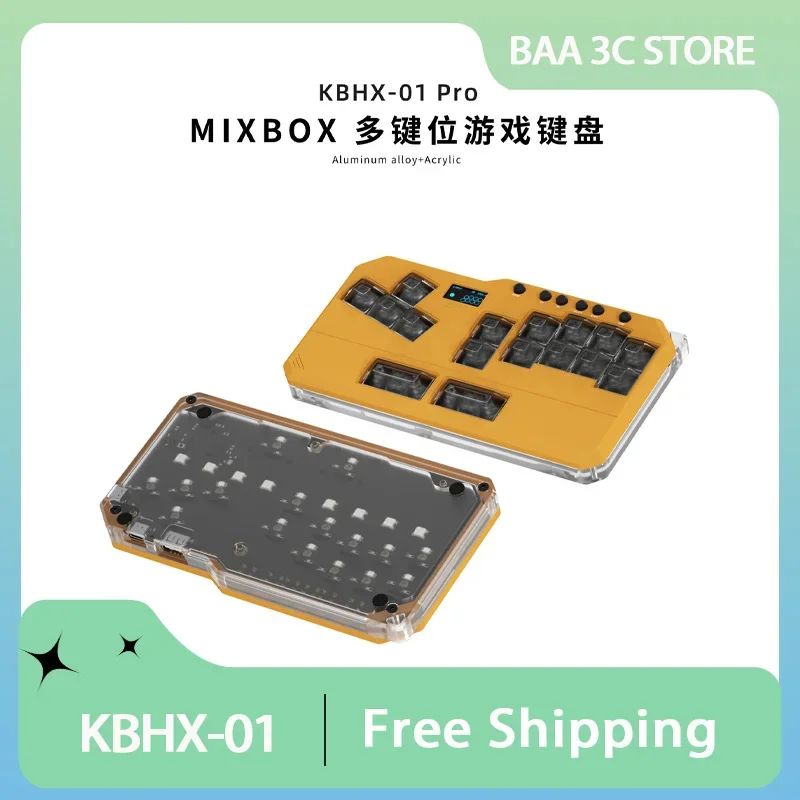 

Doio Hitbox Kbhx-01 Keypad Aluminium Alloy 16key Mini Game Keypad Custom RGB Hot Swap PS5 Oled Keypad for Computer Game Gift